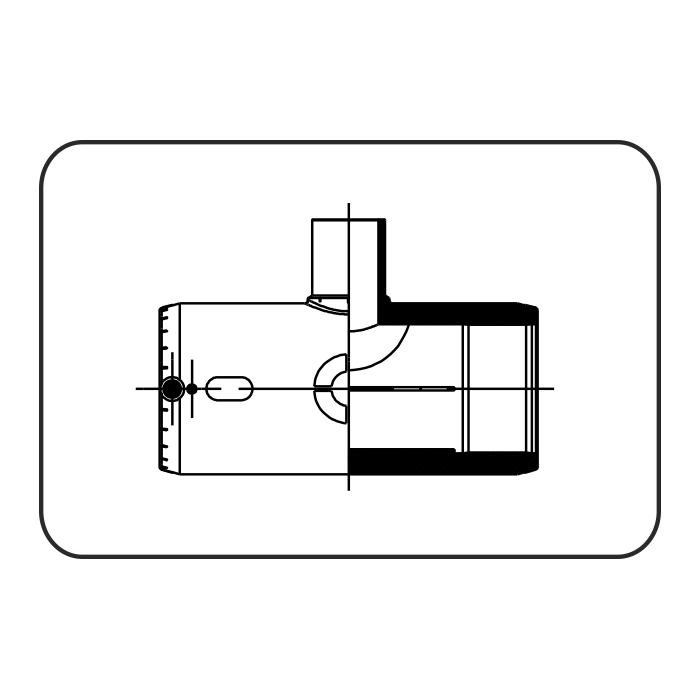 E-Tee reduced PE 100-RC black