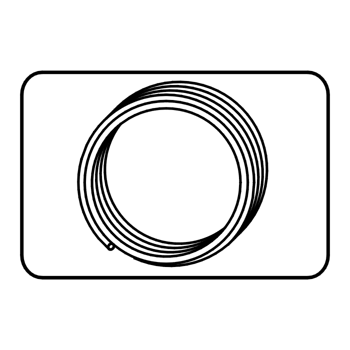 Pipe 50m coiled PE 100-RC black