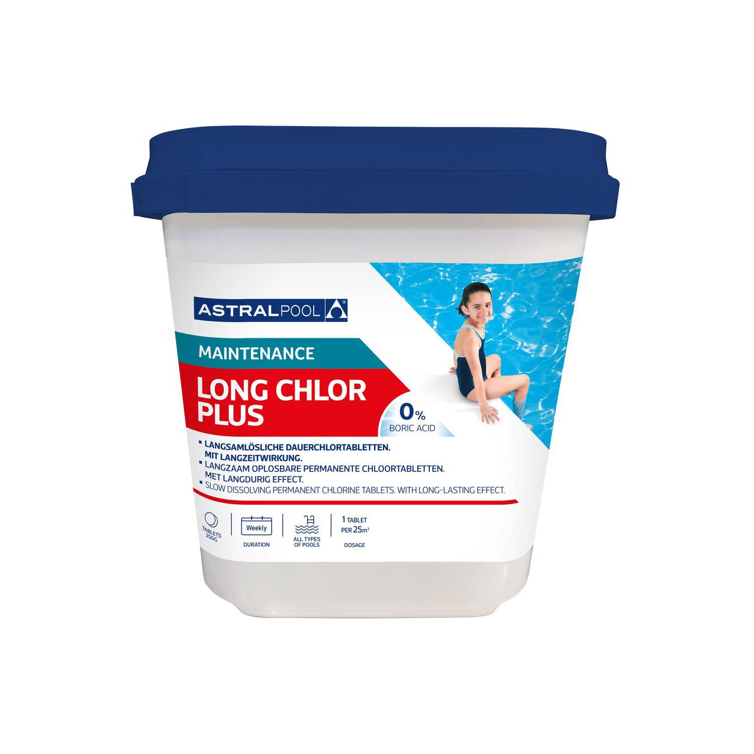 ASTRALPOOL Chlortabletten 250g Long Chlor Plus