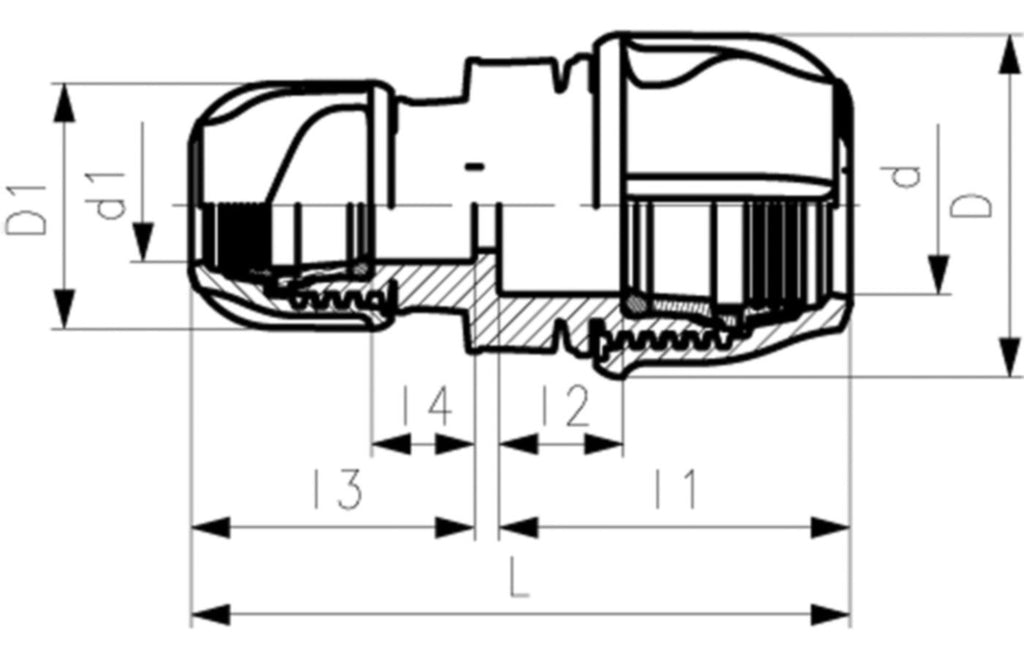 iJOINT Reducing coupler - Compression Fitting