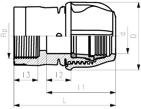 iJOINT threaded female adaptor - Compression Fitting