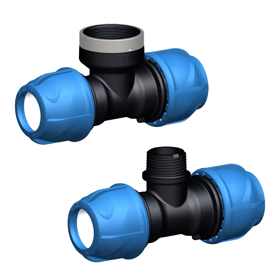 iJOINT 90° threaded off take Tee - Compression Fitting