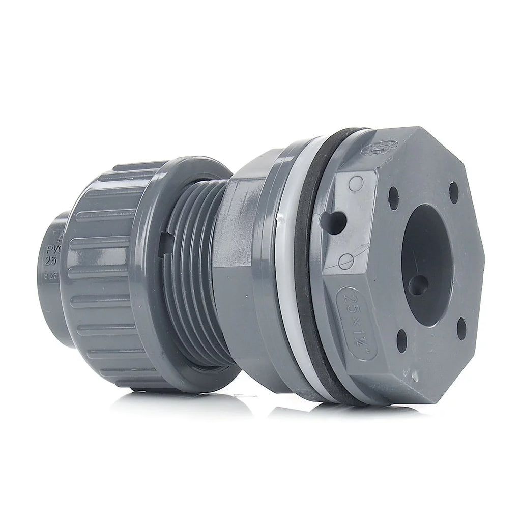 PVC-U VDL Durchführung mit Verschraubung