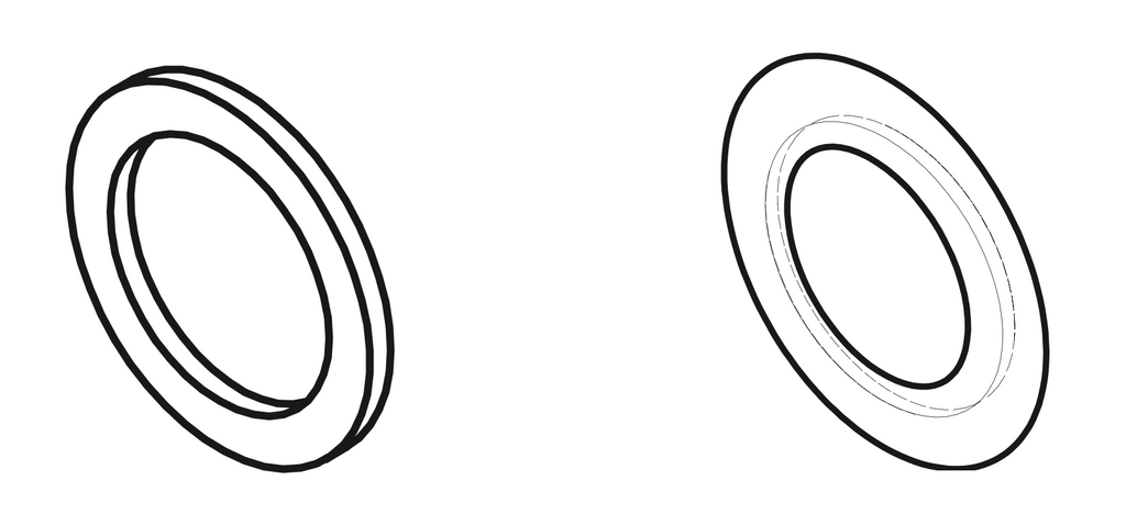 PVC-U Flange Adaptor flat gasket