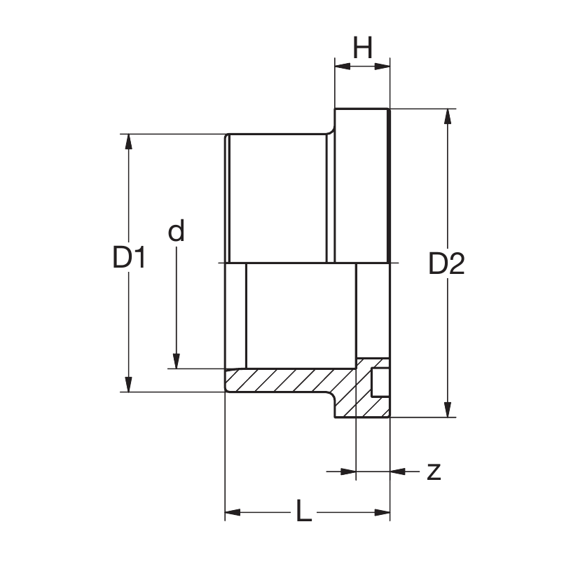 PVC-U Flange adaptor socket O-Ring