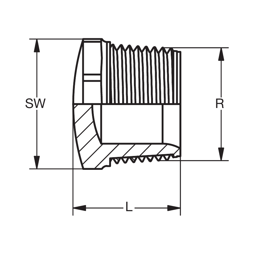 PVC-U Stopfen AG-keg