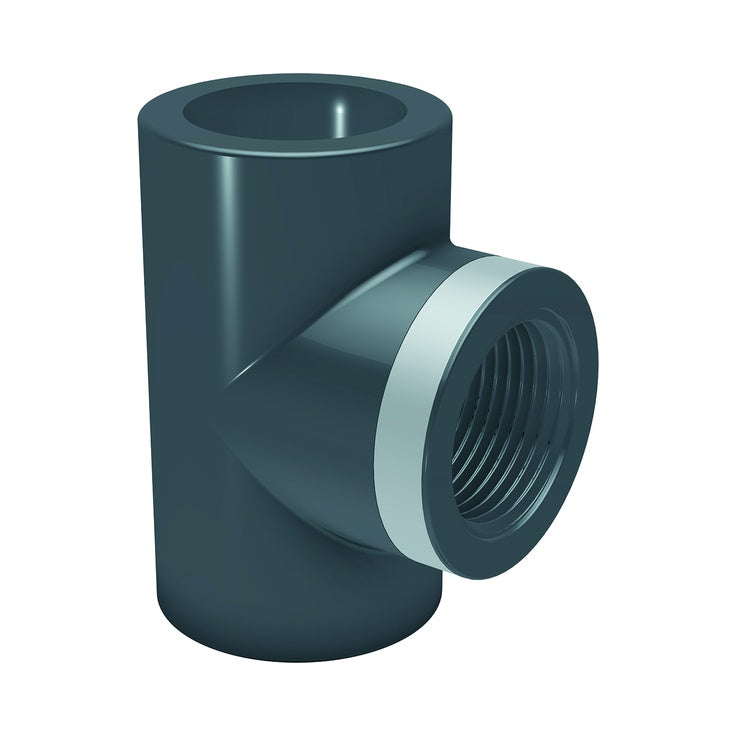 PVC-U Ü-T-Stück 90° IG-zyl